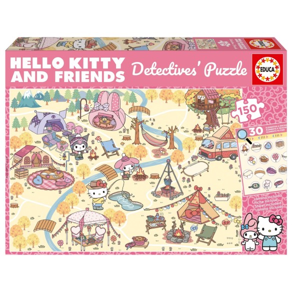 Quebra-cabeças de detetive 150 Hello Kitty & Amigos