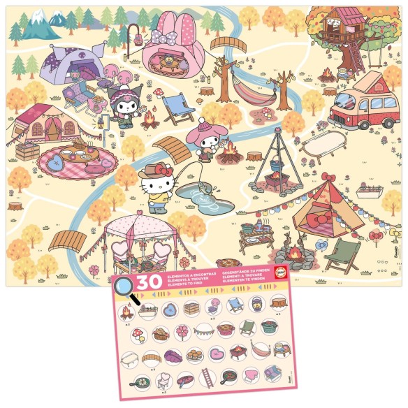 Detetive Puzzle 150 Olá Kitty & Friends