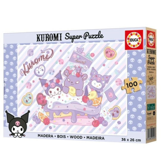 100 Puzzle de Madera Kuromi