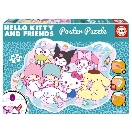 250 Poster Puzzle Hello Kitty &  Friends