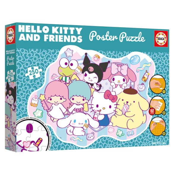 250 Poster Puzzle Hello Kitty &  Friends