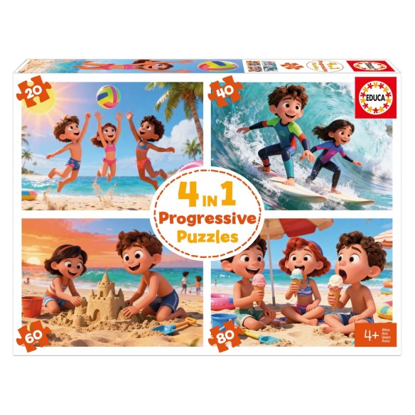 Multi 4 en 1 20+40+60+80 Día en la Playa