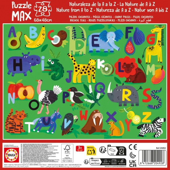 Alphabet Puzzle Natura