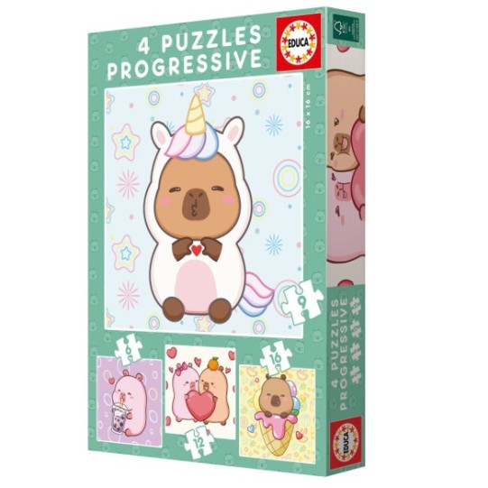 Puzzles Progresivos Capyfun 6+9+12+16