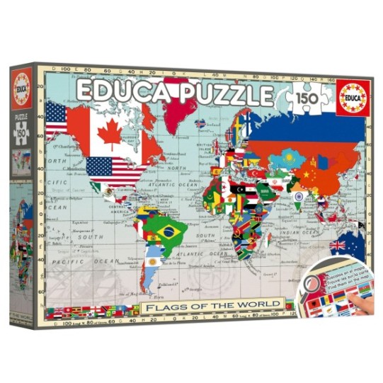 150 GeoPuzzles Drapeaux du Monde