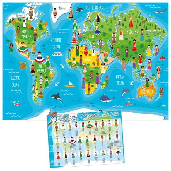 150 Niñas del Mundo (Geopuzzle)