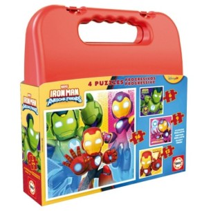 Maleta Progresivos Iron Man and his Awesome Friends 6+9+12+16