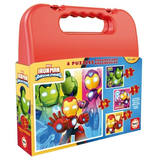 Maleta Progresivos Iron Man and his Awesome Friends 6+9+12+16