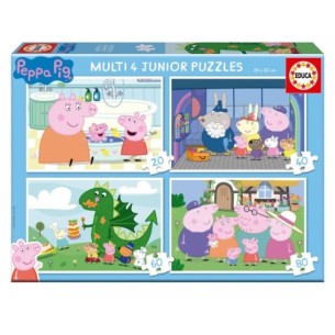 Multi 4 Junior Puzzles Peppa Pig 20+40+60+80