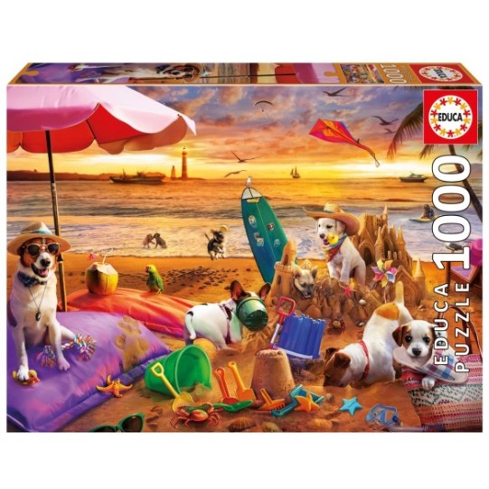1000 Caes a Brincar na Praia