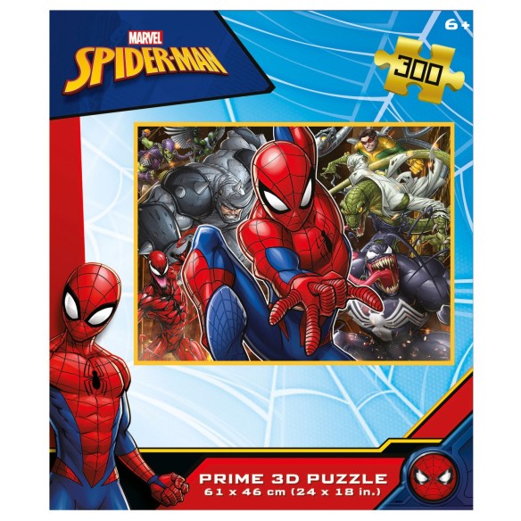  300 quebra-cabeça lenticular 3d do homem-aranha