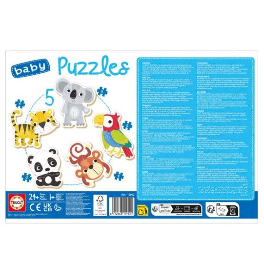  Bebê Puzzles Wildlife