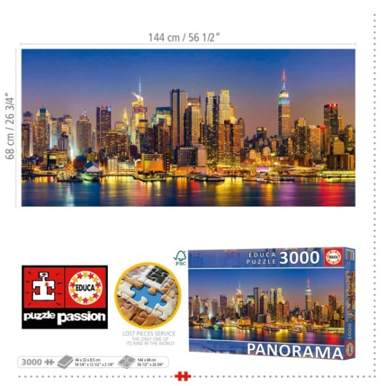  3000 skyline de Nova York "panorama"