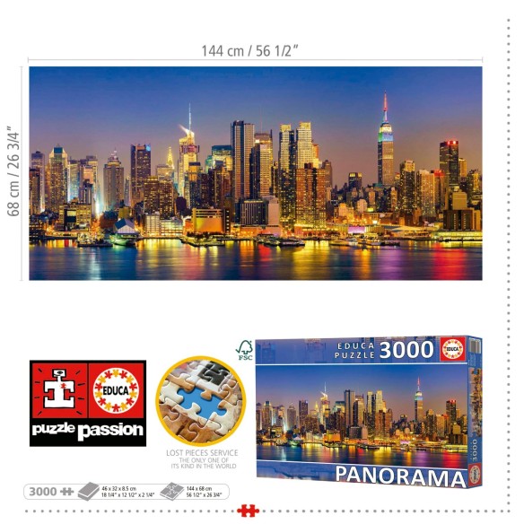  3000 skyline de Nova York "panorama"