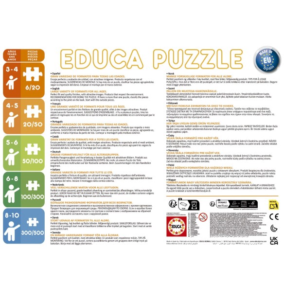  Puzzles Progressifs Petit Nossa Brun 12 + 16 + 20 + 25