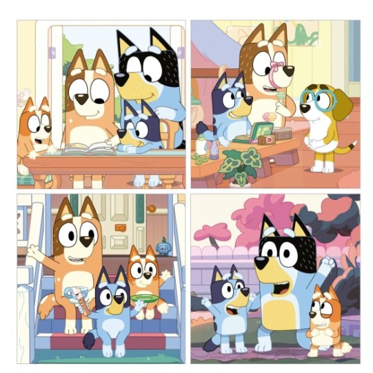 Malette Puzzles Progréssifs Bluey 12+16+20+25