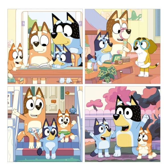 Malette Puzzles Progréssifs Bluey 12+16+20+25