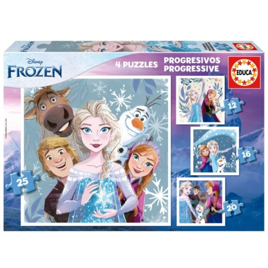 Progressive Puzzles Frozen 12+16+20+25