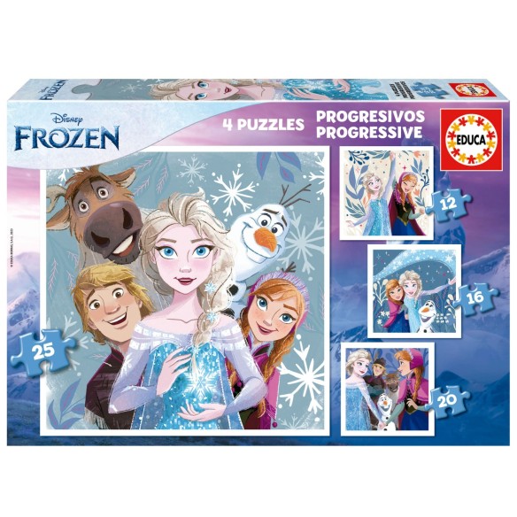 Progressive Puzzles Frozen 12+16+20+25