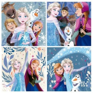 Puzzles Progresivos Frozen 12+16+20+25 2