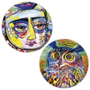 Round 3D Puzzle Abstract 2