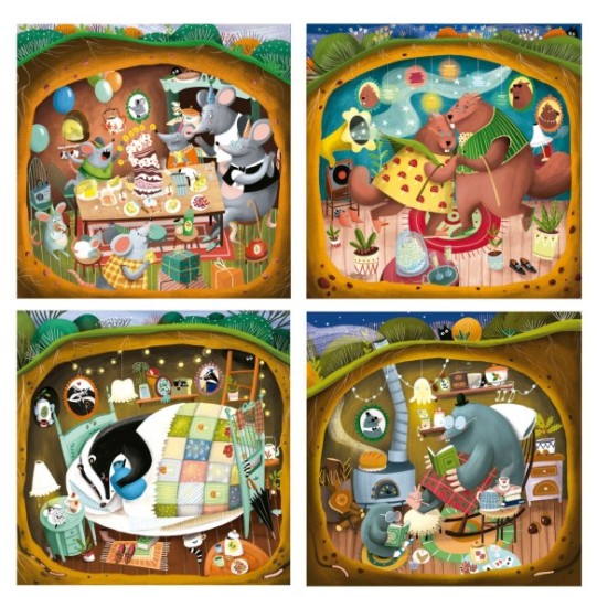 Puzzles Progressifs Contes de la forêt 12+16+20+25