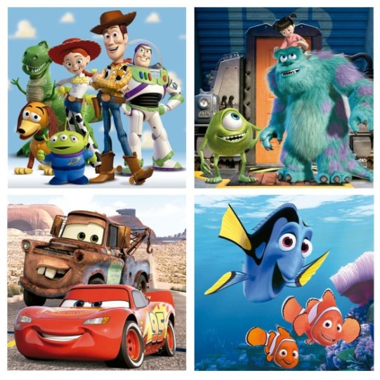 Puzzles Progréssifs Disney Pixar 12+16+20+25