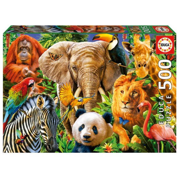 500 Collage d´animals salvatges