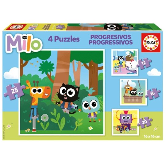 Puzles Progressius Milo 12+16+20+25