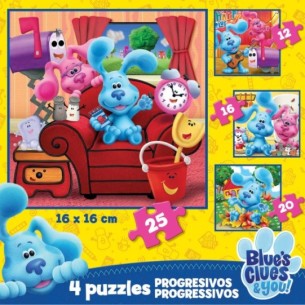 Puzles Progressius Las Pistas de Blue 12+16+20+25 2