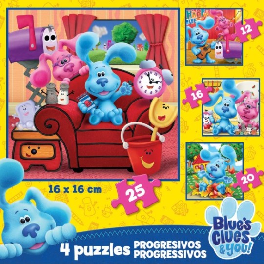 Puzzles Progressifs Blue´s Clues 12+16+20+25
