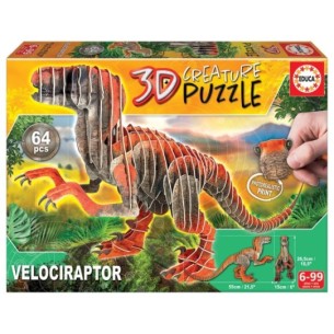 Velociraptor 3D Creature Puzzle