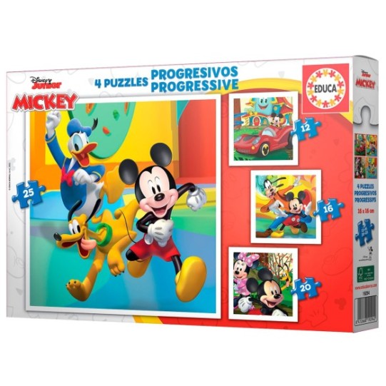  Mickey e amigos progressivos 12 + 16 + 20 + 25