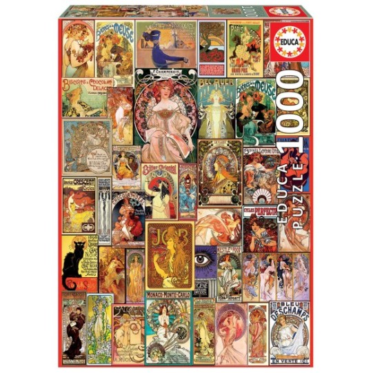 1000 Collage Art Nouveau