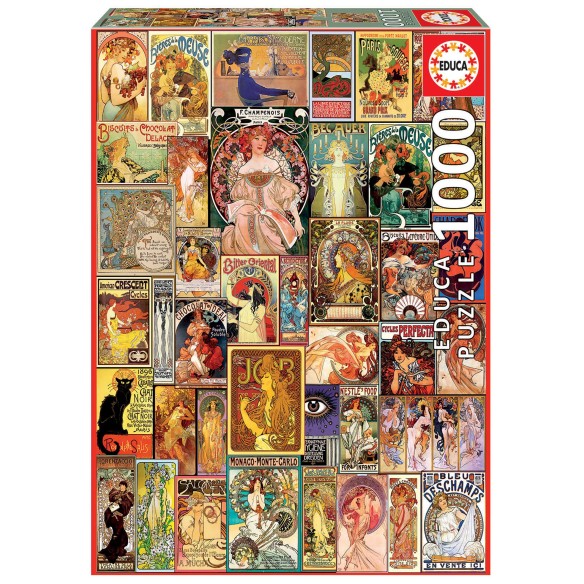 1000 Collage Art Nouveau