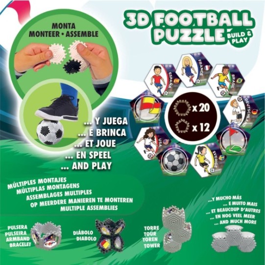  Construção e jogo de futebol 3D