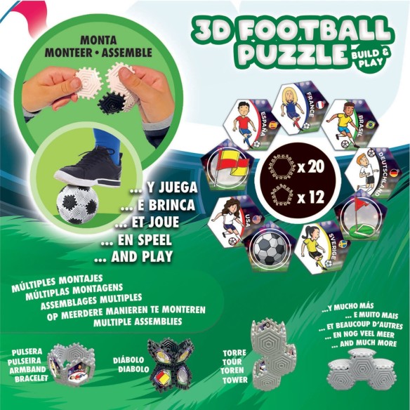  Construção e jogo de futebol 3D