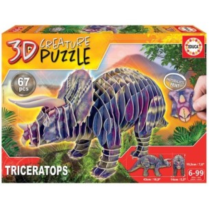 Triceratops 3D Creature Puzzle
