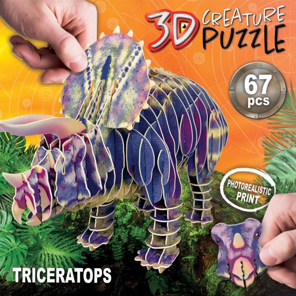 Triceratops 3D Creature Puzzle