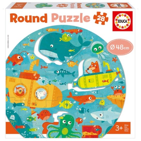 28 El fons marí Round Puzzle