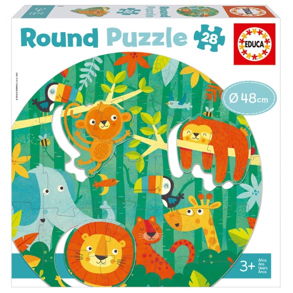 28 The Jungle Round Puzzle