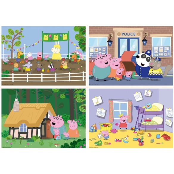 Multi 4 Junior Puzzles Peppa Pig 20+40+60+80
