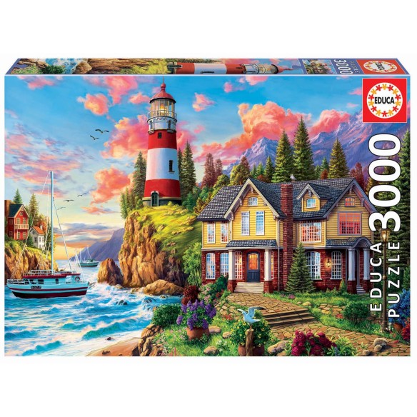 3000 Farol junto ao oceano