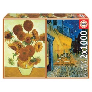 2x1000 Els girasols + Terrasa de café a la nit, Vincent Van Gogh