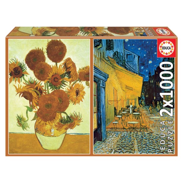 2x1000 Els girasols + Terrasa de café a la nit, Vincent Van Gogh