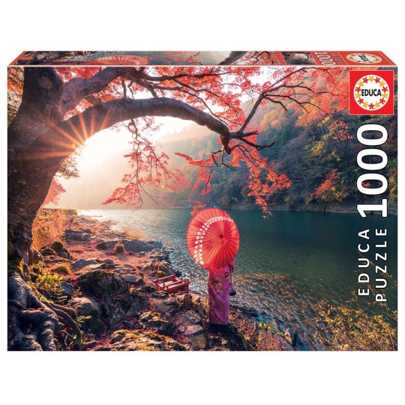 1000 Lever de soleil sûr le fleuve Katsura, Japon