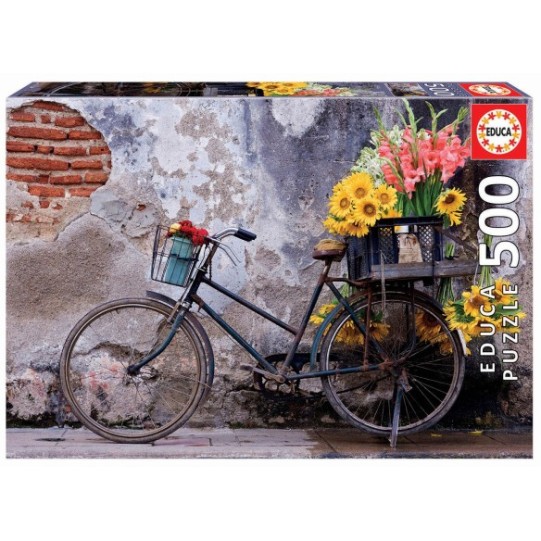 500 Bicycle with flowers