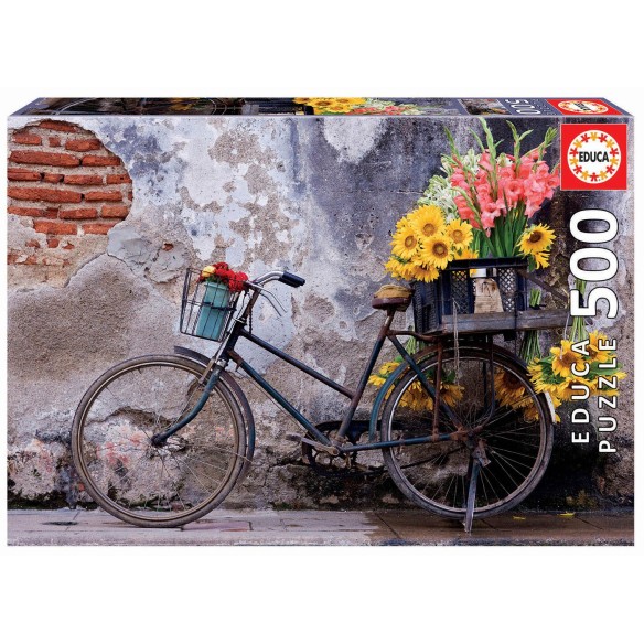 500 Bicycle with flowers