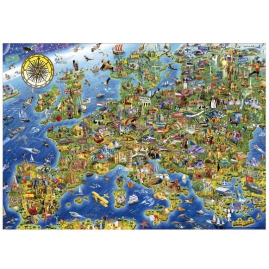 500 La folle carte d´Europe