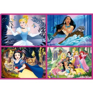 Multi 4 Puzles Princeses Disney 50+80+100+150 2